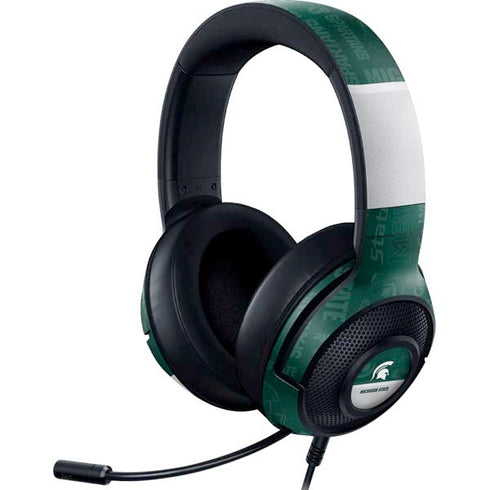 Michigan State University Jersey Split Razer Kraken X Skin